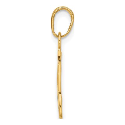 14K Yellow Gold Diamond-Cut 3D Pliers Pendant – view 2