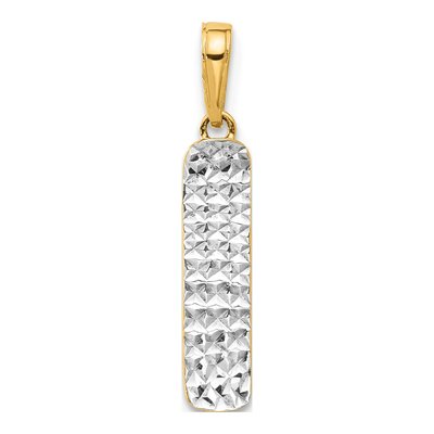 14K Yellow Gold Skateboard Pendant