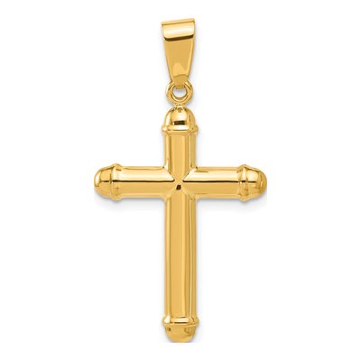 14K Yellow Gold Cross Pendant – view 4