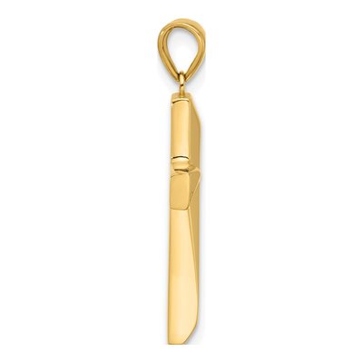 14K Yellow Gold Cross Pendant – view 3