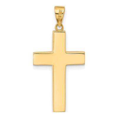 14K Yellow Gold Cross Pendant – view 4