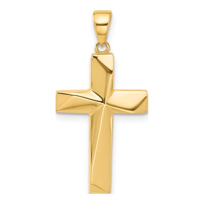 14K Yellow Gold Cross Pendant
