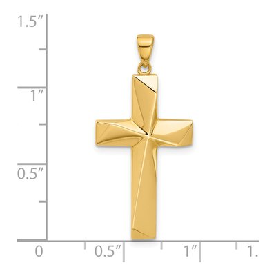 14K Yellow Gold Cross Pendant – view 5