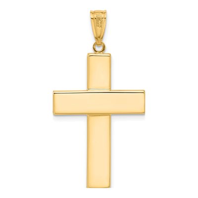 14K Two-Tone Gold Crucifix Pendant – view 4