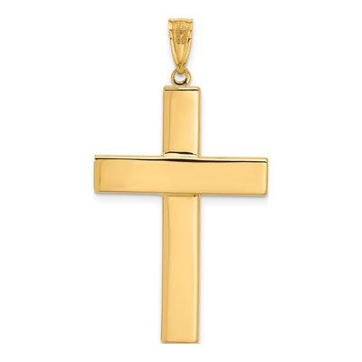 14K Two-Tone Gold Crucifix Pendant – view 4