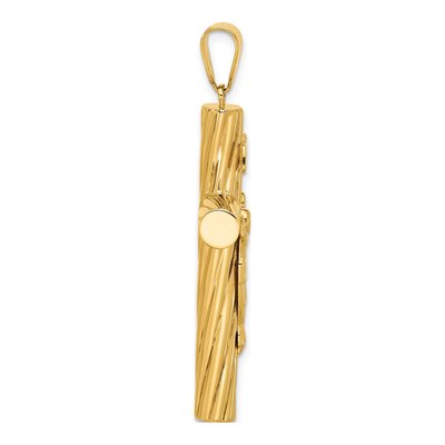 14K Yellow Gold Crucifix Pendant – view 3