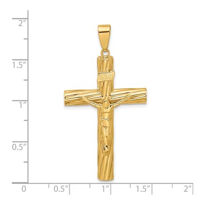14K Yellow Gold Crucifix Pendant – view 6