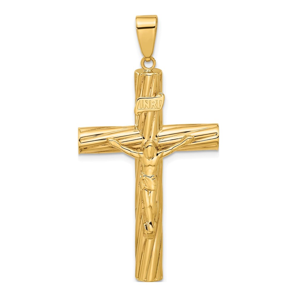 14K Yellow Gold Crucifix Pendant