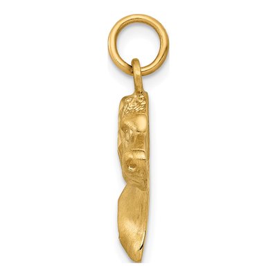 14K Yellow Gold Pointer Dog Pendant – view 3