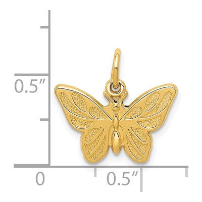 14K Yellow Gold Butterfly Charm – view 5