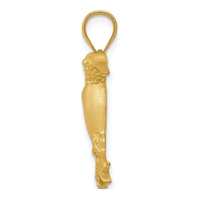 14K Yellow Gold Hummingbird Pendant – view 3