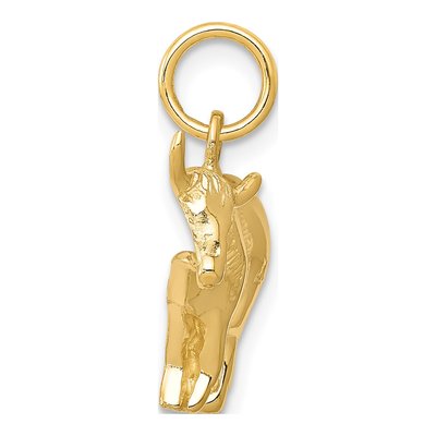 14K Yellow Gold Steer Pendant – view 3
