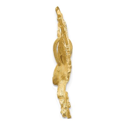 14K Yellow Gold Diamond-Cut Eagle Pendant – view 3