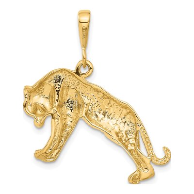 14K Yellow Gold Tiger Pendant – view 4