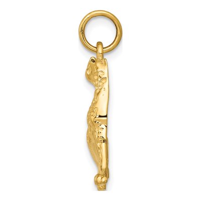 14K Yellow Gold Cheetah Pendant – view 3