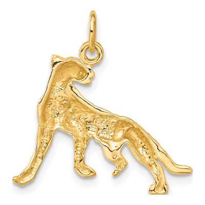 14K Yellow Gold Cheetah Pendant – view 4