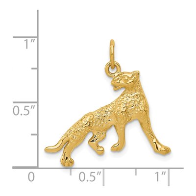 14K Yellow Gold Cheetah Pendant – view 5