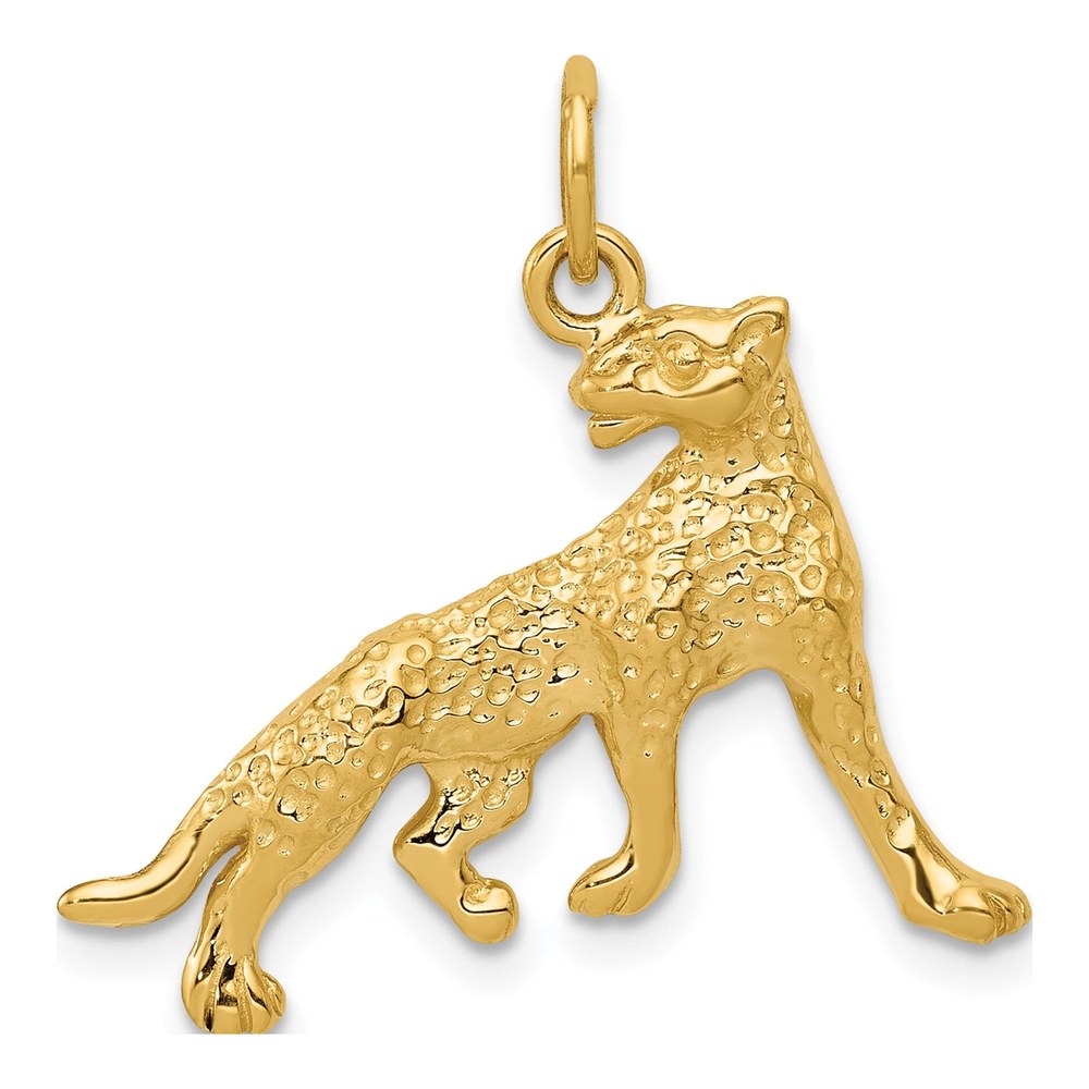 14K Yellow Gold Cheetah Pendant