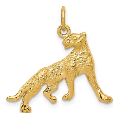 14K Yellow Gold Cheetah Pendant