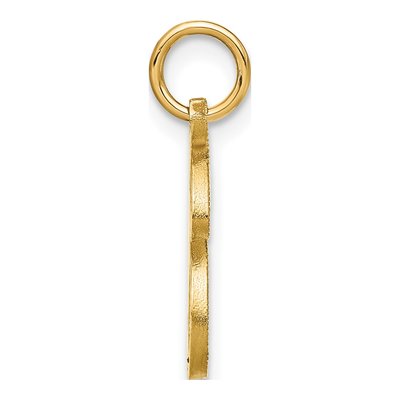14K Yellow Gold Script Letter I Initial Charm – view 3