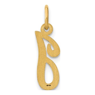 14K Yellow Gold Script Letter I Initial Charm – view 4