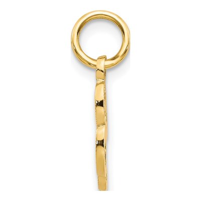 14K Yellow Gold Script Letter L Pendant – view 3