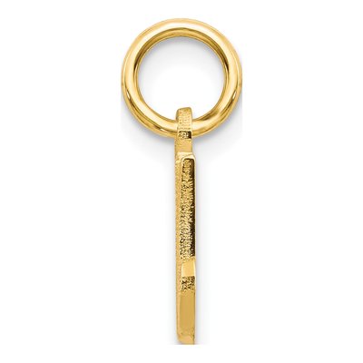 14K Yellow Gold Script Letter M Charm – view 3