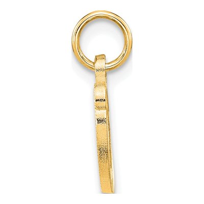 14K Yellow Gold Script Letter O Charm – view 3