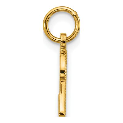 14K Yellow Gold Initial Z Pendant – view 3