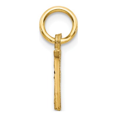 14K Yellow Gold Letter A Charm – view 3