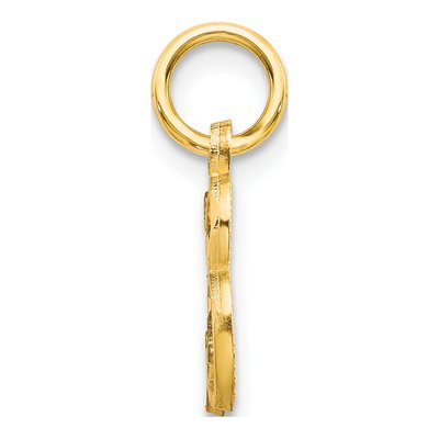 14K Yellow Gold Letter B Charm – view 3