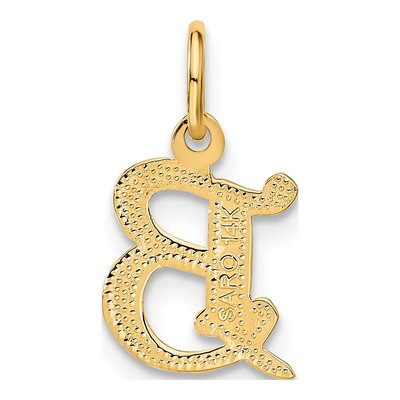 14K Yellow Gold Letter B Charm – view 4