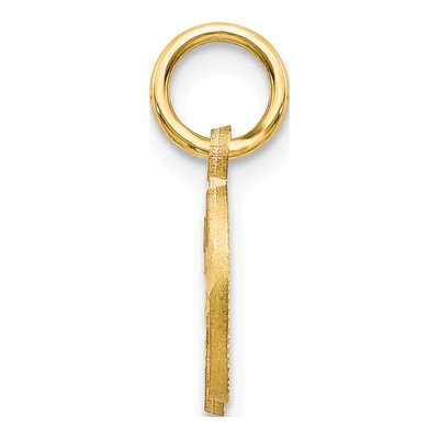 14K Yellow Gold Letter D Charm – view 3