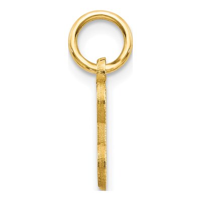 14K Yellow Gold Letter E Charm – view 3