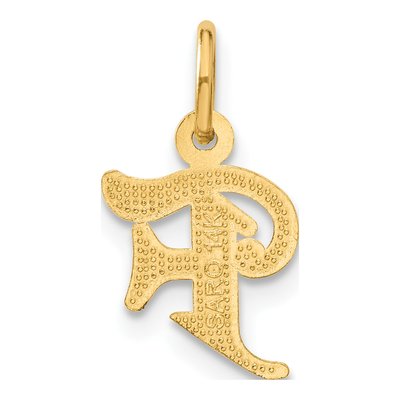 14K Yellow Gold Letter F Pendant – view 4