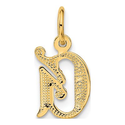 14K Yellow Gold Letter G Charm – view 4