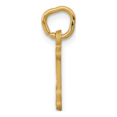 14K Yellow Gold Letter I Initial Charm – view 3