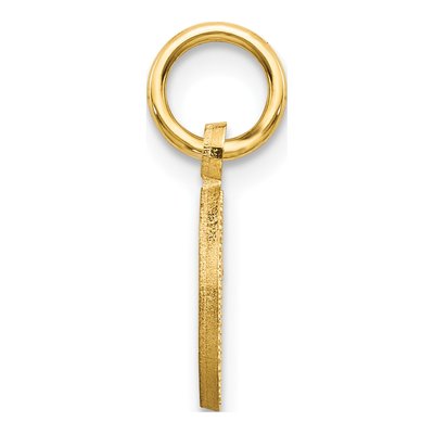 14K Yellow Gold Letter O Charm – view 3