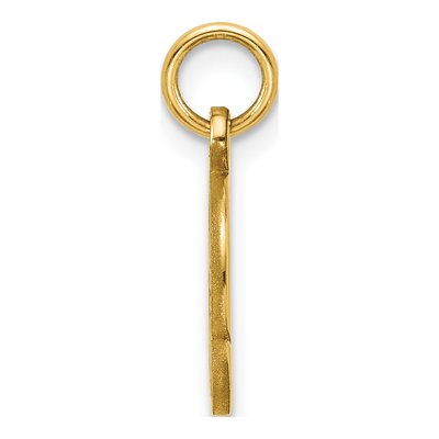 14K Yellow Gold Letter Q Pendant – view 3