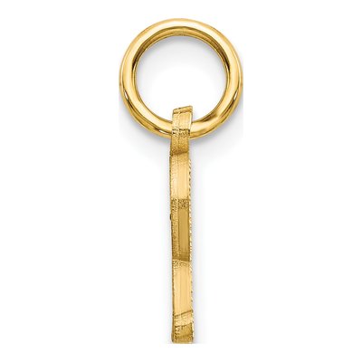 14K Yellow Gold Letter R Charm – view 3