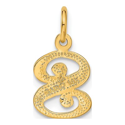 14K Yellow Gold Letter S Charm – view 4