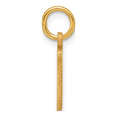 14K Yellow Gold Letter U Initial Charm – view 2