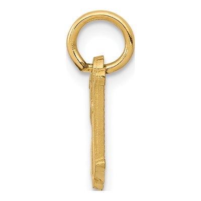 14K Yellow Gold Letter W Charm – view 3