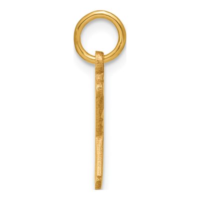 14K Yellow Gold Letter X Pendant – view 3