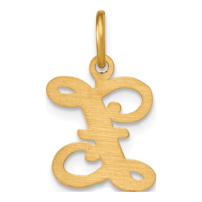 14K Yellow Gold Initial Z Pendant – view 4