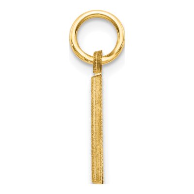 14K Yellow Gold Letter A Pendant – view 3