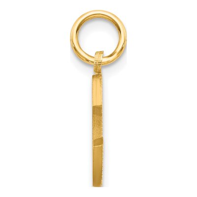 14K Yellow Gold Letter C Charm – view 3