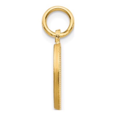 14K Yellow Gold Letter D Charm – view 3