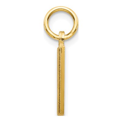 14K Yellow Gold Letter M Pendant – view 3