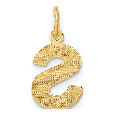 14K Yellow Gold Letter S Charm – view 4